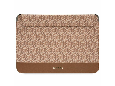 Guess Sleeve GUCS14HGCFSEW 14" brązowy|brown GCube Stripes GUCS14HGCFSEW 3666339112363