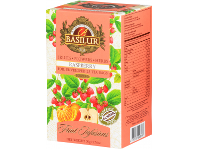 Augļu tēja Basilur RASPBERY 20 paciņas  