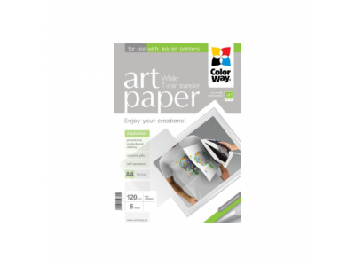 ART | 120 g/m² | A4 | Photo Paper T-shirt transfer (white) PTW120005A4 6942941813704