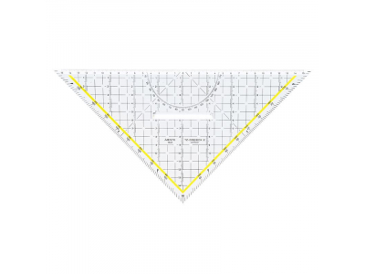 Rasēšanas trīsstūris 32.5cm 45' ARISTO TZ PlexiGlas ar rokturi outer_id ari AR1648/2