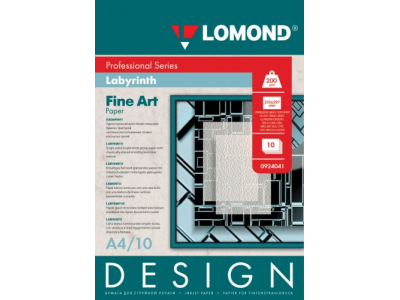 Lomond Fine Art papīrs Design Labyrint Glossy 200 g/m2 A4, 10 sheets 0924041 460700818703;460700818703;460700818703