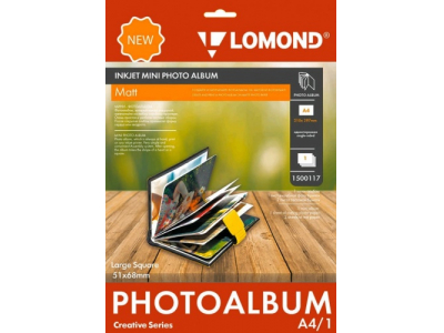 Lomond Inkjet Mini Album Large Square Matte 51x68mm (Large) 1500117 464002872525;464002872525;464002872525