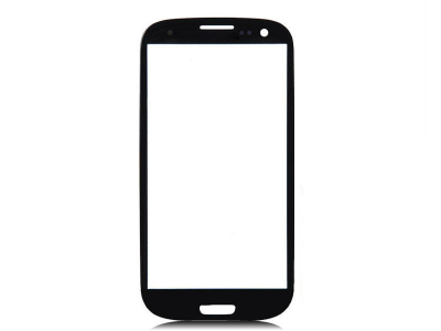 LCD ekrāna stikls priekš Samsung Galaxy S3 GT-i9300 Black HQ PS-M-SAMS-I9300-GL-BL 4422190000067