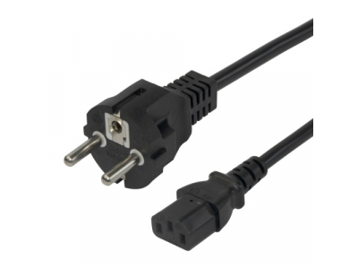 Power cord DELTACO CEE 7/7 - C13, 3,0m, black / 1902304 1902304 202310231008