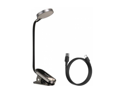 LED Lampa Baseus Comfort Reading Mini Clip Lamp Dark Gray DGRAD-0G 6953156223523