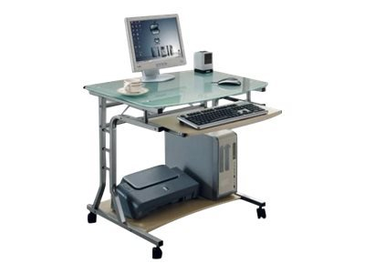 TECHLY Compact Desk for PC Metal Glass 305687 8057685305687