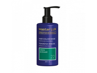 
				MASTER LUX Professional Tonējošā matu maska, tonis 22 Zaļš, 200 ml  4823001607216