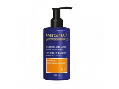 
				MASTER LUX Professional Tonējošā matu maska, tonis 43, Oranžs, 200 ml  4823001607193