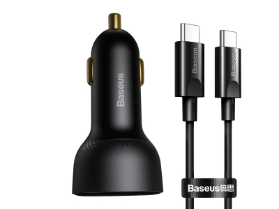 Baseus Superme Auto Lādētājs + kabelis USB-C / 100W TZCCZX-01 6953156206724