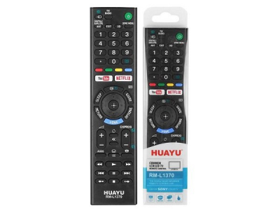 HQ LXH1370 TV pults SONY / LCD / LED / 3D / Netflix RM-L1370 / Melna LXH1370 5902270769661