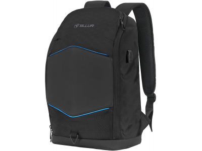 Tellur 15.6 Notebook Backpack Illuminated Strip, USB port, black TLL611282 5949120002370