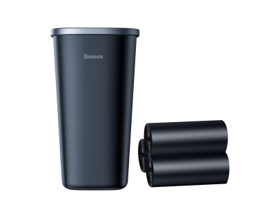 Baseus Dust-free Vehicle-mounted Trash Can（Trash Bag 3 roll|90）Black CRLJT-A01 6953156219618