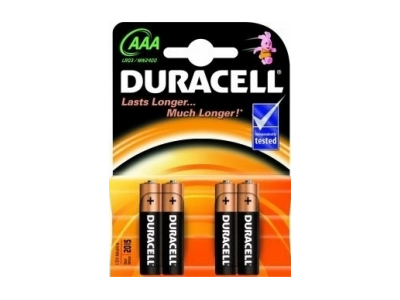 Duracell MN 2400 Basic AAA (LR03) Blistera iepakojumā 4gb. MN2400  5000394077164