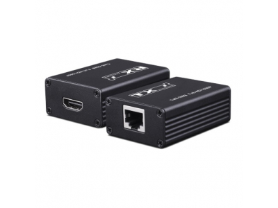 PR-HDoNET-E ~ HDMI pagarinātājs pa vītā pāra kabeli (CAT5e/6) līdz 20m 1080P  