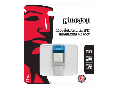 MobileLite DUO 3C ~ USB3.1+TypeC microSDHC/SDXC karšu lasītājs  