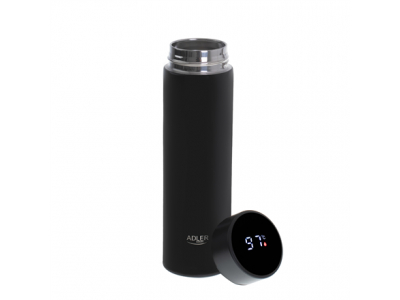 Adler | Thermal Flask | AD 4506bk | Material Stainless steel/Silicone | Black AD 4506bk 5905575900791