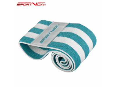 SportVida Fitnesa &amp; Krossfit Hip Band Gumijas priekš sēžas un apakšējo muskuļiem 40*7,6cm Trīkzila SV-HK0253 5903133417385