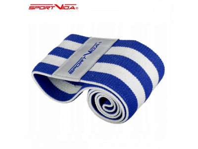 SportVida Fitnesa &amp; Krossfit Hip Band Gumijas priekš sēžas un apakšējo muskuļiem 36*7,6cm Tumši zila SV-HK0255 5903133417408