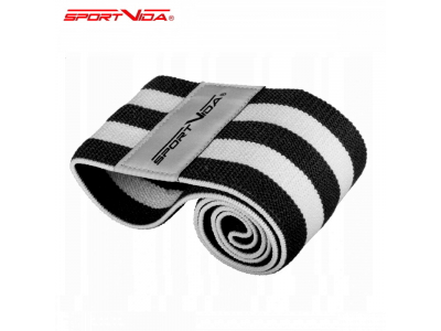 SportVida Fitness &amp; Crossfit Hip Band Rubber for develop buttock &amp; lower muscle 40*7,6cm Black SV-HK0256 5903133417415