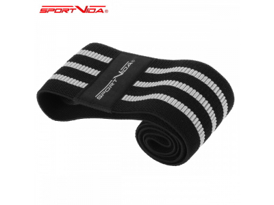 SportVida Fitnesa &amp; Krossfit Augstas pretestības Gumija priekš sēžas muskuļiem 40*8cm Pelēka SV-HK0265 5903133417507