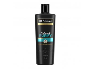 
				TRESEMME Mitrinošs šampūns taukainiem matiem Hydrate &amp; Purify, 400 ml  8710847974427