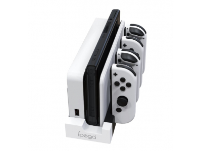 iPega 9186 Charger Dock pro N-Switch a Joy-con White|Black PG-9186WH 6974363710514