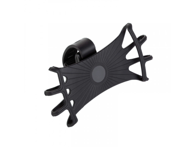 Swivel silicone bike holder - black Silicone bicycle phone holder 360 rotation black 9145576281970