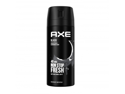 
				AXE Black Vīriešu dezodorants-ķermeņa sprejs, 150 ml  8712561614122