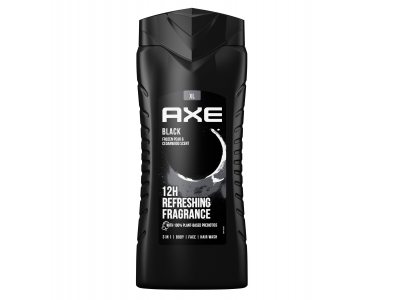 
				AXE Black Dušas želeja Trīs vienā Ķermenis, seja, mati XL, 400 ml  8710447284117