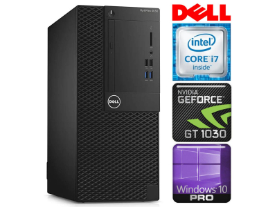 DELL 3050 Tower i7-7700 8GB 512SSD M.2 NVME+2TB GT1030 2GB WIN10Pro RW35177 EAN411535177