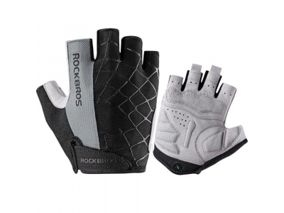 Rockbros S109GR cycling gloves, size S - gray Rockbros-S109GR-S 7016802869328