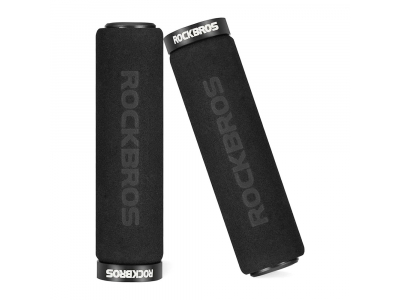 Rockbros BT1001BKBK sponge bicycle handlebar grips - black Rockbros-BT1001BKBK 7016802870744