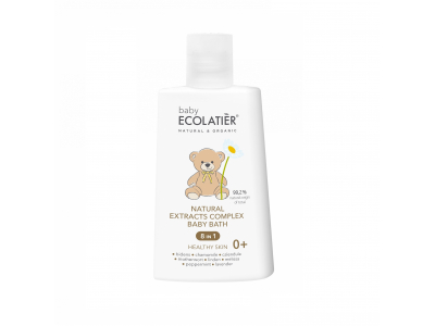 
				ECOLATIER BABY Līdzeklis bērnu vannošanai ar dabīgo ekstraktu kompleksu 8 in 1, 0+, 250 ml  8606032061846