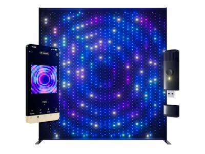 Twinkly|Lightwall Smart LED Backdrop Wall 2.6 x 2.7 m|RGB, 16.8 million colors TWDJ1120STP-BEU 8053614841776