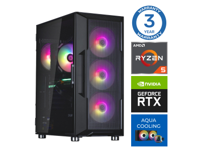 PSV AQUA Ryzen 5 7600X 16GB DDR5 2TB SSD M.2 NVME RTX3060 12GB no-OS RW36126NS ENS411536126