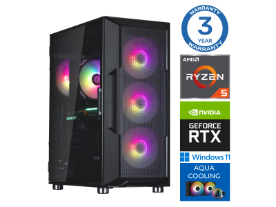 PSV AQUA Ryzen 5 7600X 16GB DDR5 1TB SSD M.2 NVME+2TB RTX3060 12GB WIN11 RW36131WH EWH411536131