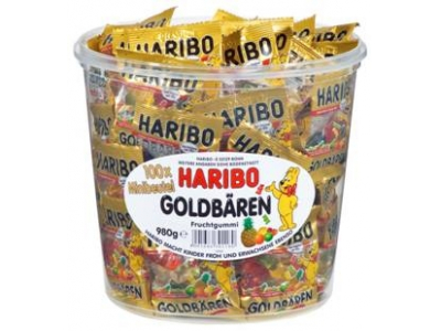 Želejkonfektes HARIBO Goldbaren, Mini, 1kg  