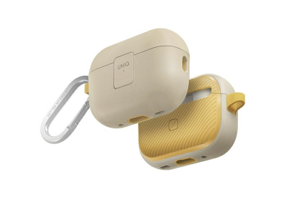 UNIQ etui Clyde Lock Case AirPods Pro 2 (2022|2023) beżowo-żółty|ivory-canary yellow UNIQ-AIRPODSPRO2-CLYIVYCYEL 8886463688649