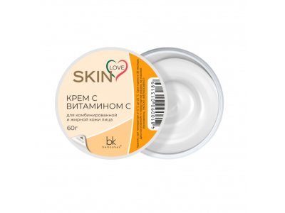 
				BELKOSMEX Skin Love Krēms ar C vitamīnu kombninētai un taukainai sejas ādai, 60 g  4810090013189