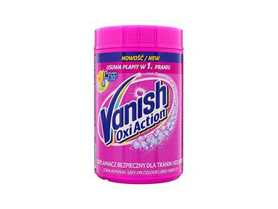 VANISH OXI Action Pink 625g. traipu tīrīšanas pulveris VAN08174 