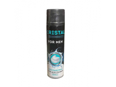 
				CRISTAL FOR MEN Vīriešu skūšanas putas jutīgai ādai Atvēsinošas, 200 ml  4820055141000