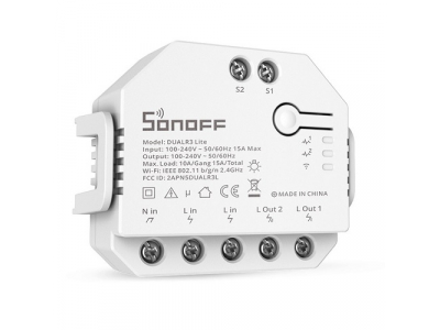 SONOFF Smart 2-Channel Wi-Fi Switch DUALR3-LITE  6920075776966