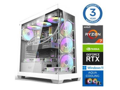 PSV AQUA Ryzen 7 7700X 16GB DDR5 1TB SSD M.2 NVME+2TB RTX4060Ti 8GB WIN11 RW37189WH EWH411537189