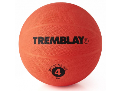 Weight ball TREMBLAY Medicine Ball 4kg D23cm Red for throwing MB040 3700322934164