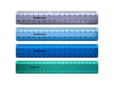 Lineāls 15cm Ice Metallic asorti ErichKrause ERK53856 