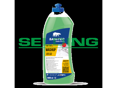 Trauku mazgāšanas līdzeklis Sanitec WASHUP Green Lemon, 1L  1242S 1242S