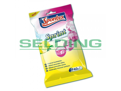 Mitrās salvetes  SPONTEX Sprint Citrus, 40gab  290531 290531