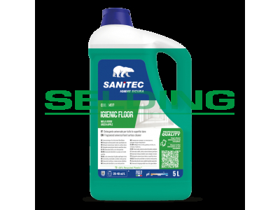 Universāls grīdu tīrīšanas līdzeklis Sanitec IGIENIC FLOOR Green Apple, 5L  1437 1437