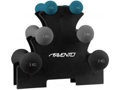 Dumbbell set AVENTO 42DH 2x1kg, 2x2kg, 2x3kg 42DH 8716404333416