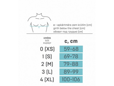 MEDICĪNISKAIS ELASTĪGAIS STĀJAS KOREKTORS (ORTOZE), KRUSTVEIDĪGS, AUGSTA KOMFORTA  